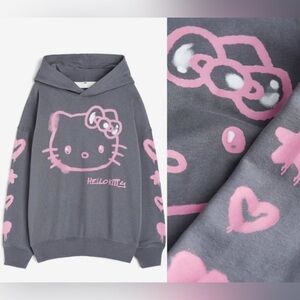 H&M girls Sanrio hello kitty hoodie L 12/14